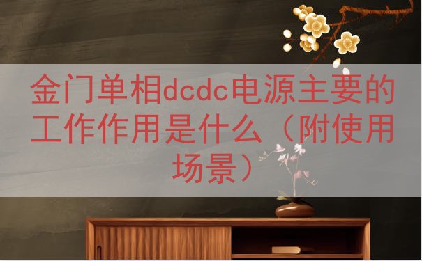 金门单相dcdc电源主要的工作作用是什么（附使用场景）